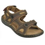 Impakto Men's Classy Sandal Slipper - Brown & Beige