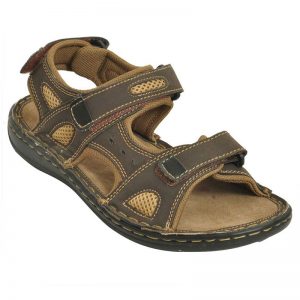 Impakto Men's Classy Sandal Slipper - Brown & Beige