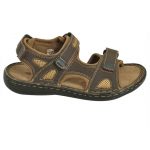 Impakto Men's Classy Sandal Slipper - Brown & Beige