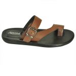 Ajanta Men's Classy Sandal Slipper - Black & Brown