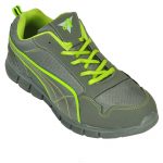 Ajanta Men's Sports Shoe - Grey & Green