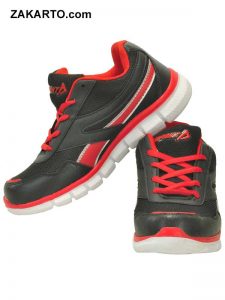 Impakto Men's Sports Shoes - Black & Red