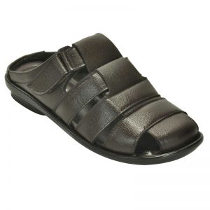 Ajanta Men's Classy Sandal Slipper - Black