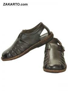 Ajanta Men's Classy Sandal Slipper - Black