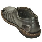 Ajanta Men's Classy Sandal Slipper - Black