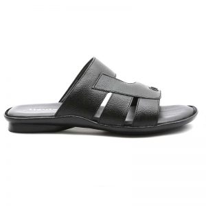 Ajanta Men's Classy Sandal Slippers - Black