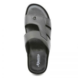 Ajanta Men's Classy Sandal Slippers - Black