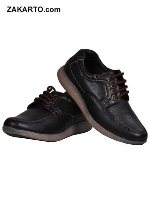 Ajanta Men's Casual Shoes - Brown & Black