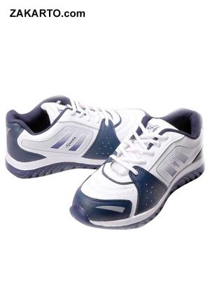 Ajanta Men's Sports Shoes - White & Blue