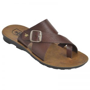 Men's Brown Colour Synthetic Leather Sandals