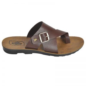 Men's Brown Colour Synthetic Leather Sandals