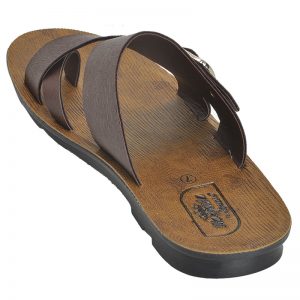 Men's Brown Colour Synthetic Leather Sandals