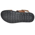 Men's Tan Colour Synthetic Leather Sandals