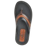 Men's Black Colour Synthetic Leather Sandals