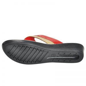 Women's Red Colour Synthetic Sandals