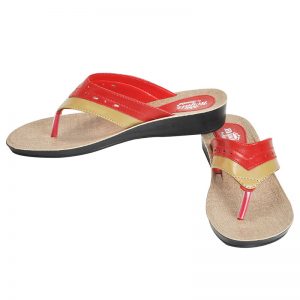 Women's Red Colour Synthetic Sandals