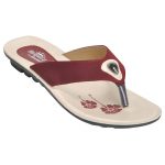 Women's Red Colour Synthetic Sandals