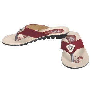 Women's Red Colour Synthetic Sandals