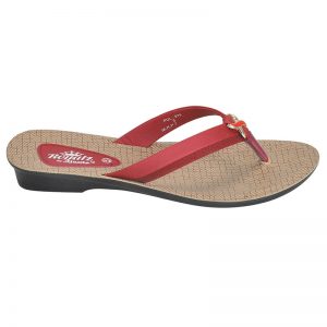 Women's Cherry Colour Synthetic Sandals