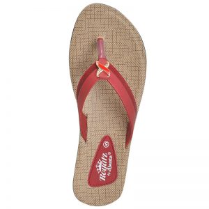 Women's Cherry Colour Synthetic Sandals