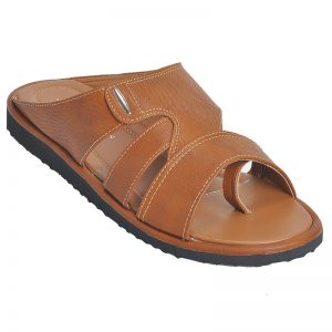 Men's Tan Colour Synthetic Leather Sandals