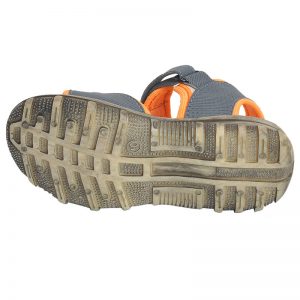Kid's Grey Colour Synthetic Leather Sandals