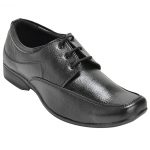 Men's Black Colour Synthetic Leather Derby