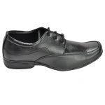 Men's Black Colour Synthetic Leather Derby