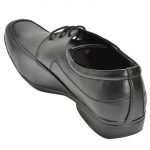 Men's Black Colour Synthetic Leather Derby