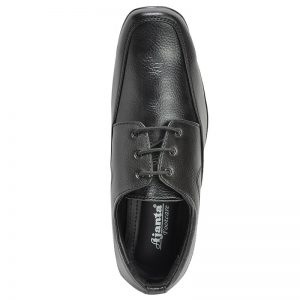 Men's Black Colour Synthetic Leather Derby