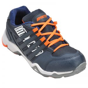 Men's Navy Blue Colour Synthetic & Mesh Sneakers