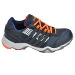 Men's Navy Blue Colour Synthetic & Mesh Sneakers