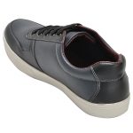 Men's Black & White Colour Synthetic Leather Derby Casuals