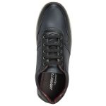 Men's Black & White Colour Synthetic Leather Derby Casuals