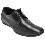 Men's Black Colour Synthetic Leather Derby