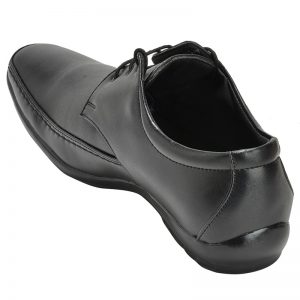 Men's Black Colour Synthetic Leather Derby