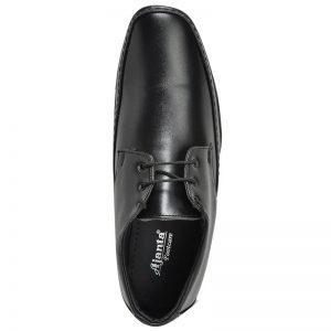 Men's Black Colour Synthetic Leather Derby