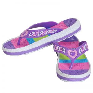 Women's Violet Colour PVC Flip Flops