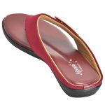 Women's Cherry Colour PU Synthetic Sandals