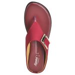 Women's Cherry Colour PU Synthetic Sandals