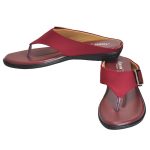 Women's Cherry Colour PU Synthetic Sandals