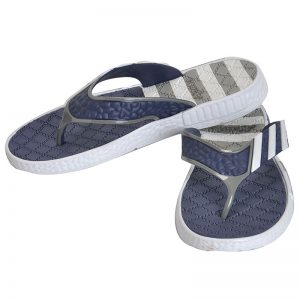 Men's Grey Colour PVC Flip Flops