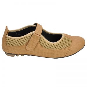 Women's Beige Colour Synthetic Mesh Sneakers