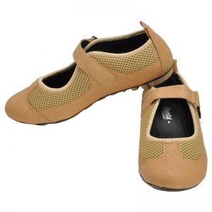 Women's Beige Colour Synthetic Mesh Sneakers