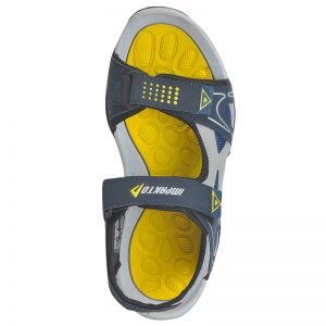 Men's Blue & Yellow Colour Polyester Sandals