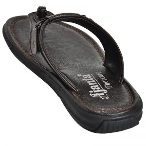 Men's Brown Colour Synthetic Leather Sandals