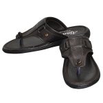 Men's Brown Colour Synthetic Leather Sandals