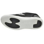 Men's Black & White Colour Synthetic Mesh Sneakers
