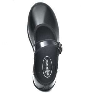 Girl's Black Colour Artificial Leather Derby School Formal Shoes