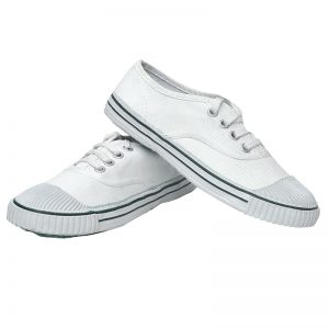 Boys White Colour Canvas Boys School Formal Shoes